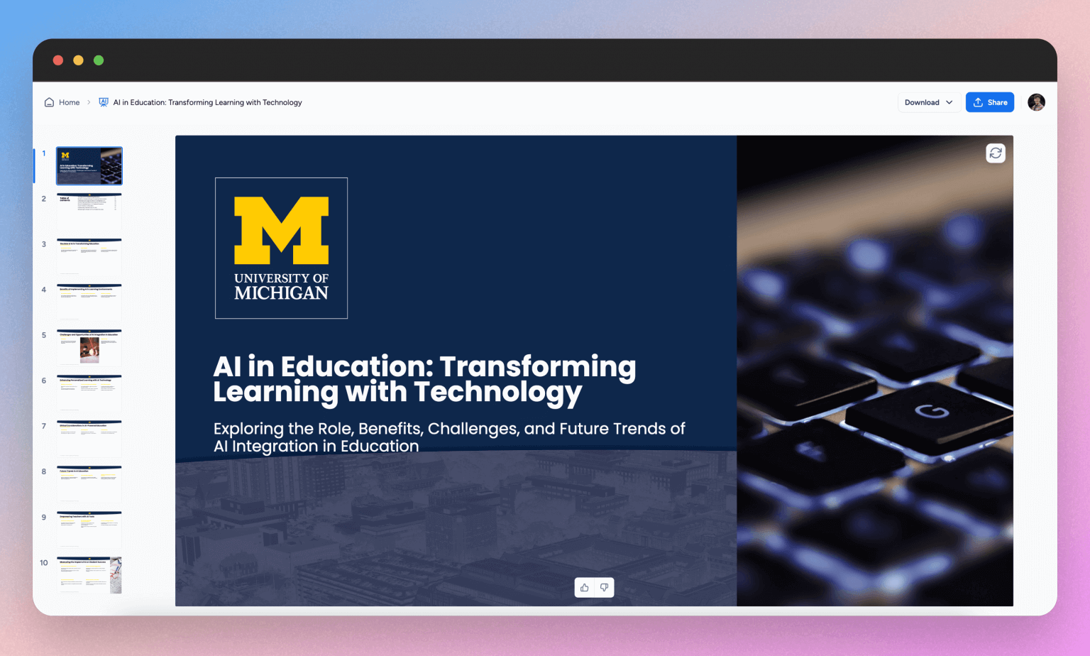 For Education - SlideSpeak