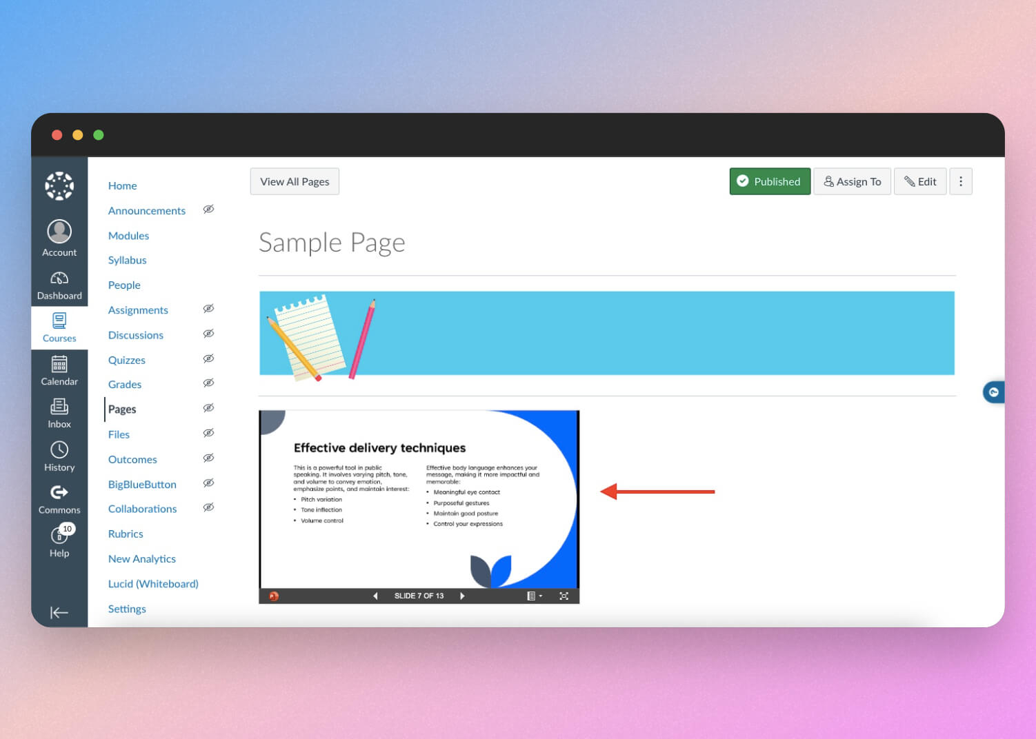 how-to-embed-a-powerpoint-in-canvas-lms-slidespeak