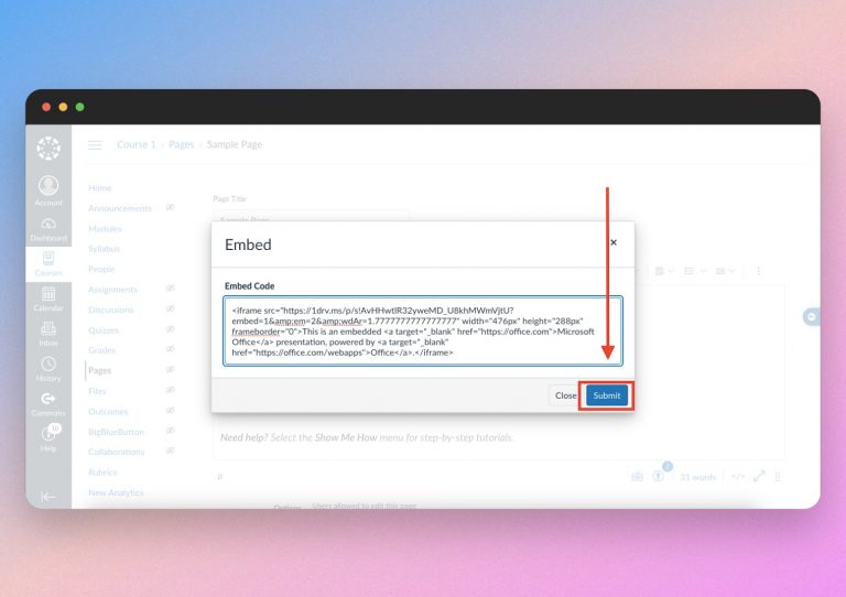 How To Embed A PowerPoint In Canvas LMS SlideSpeak