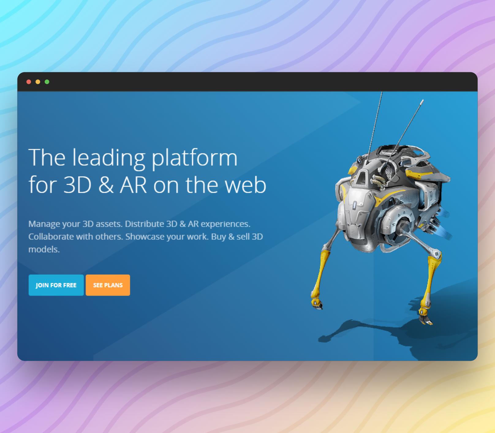 Sketchfab Landing Page