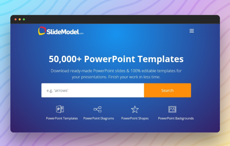 SlideModel Main Page