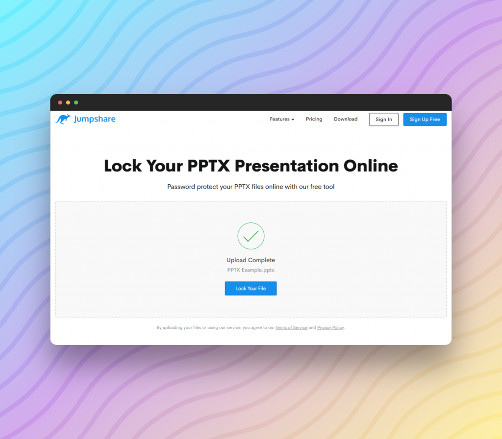 protect your presentation online