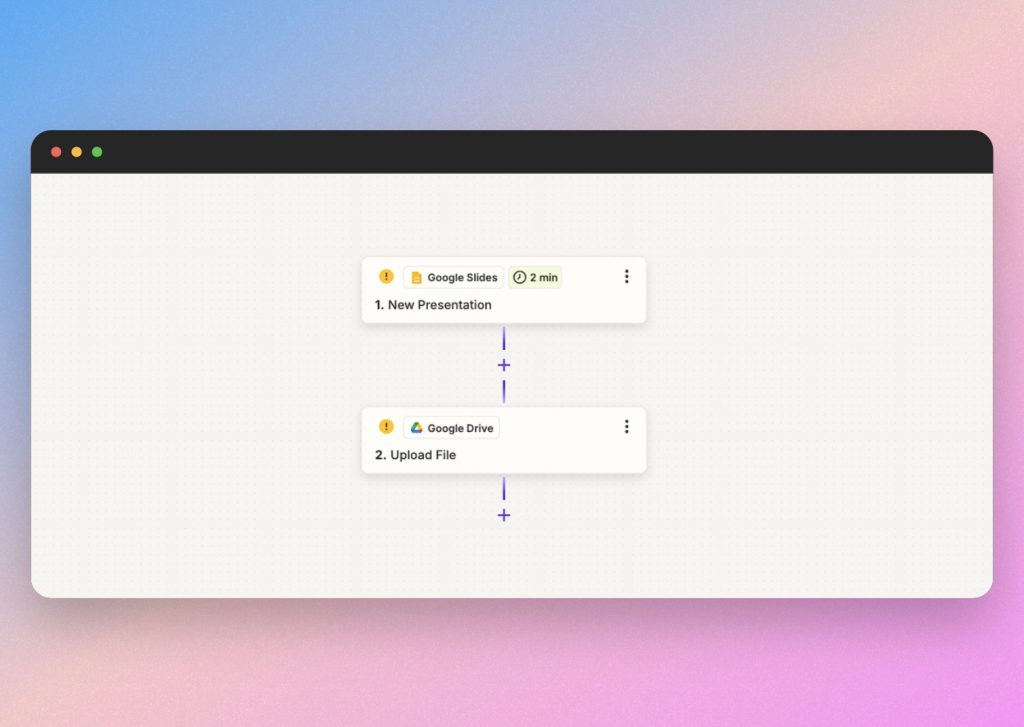 workflow between google slides and drive