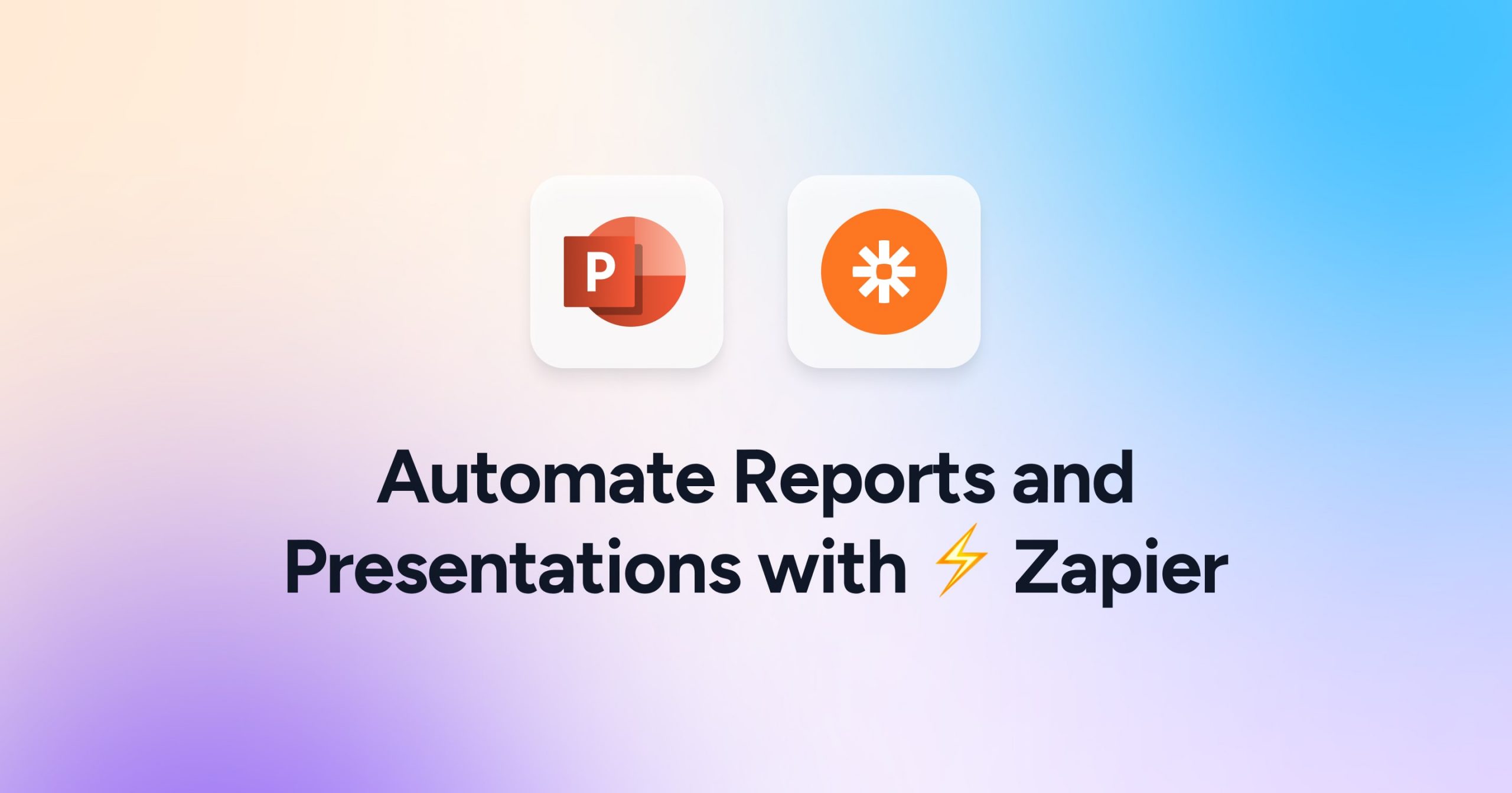 Automate reports and presentations with Zapier