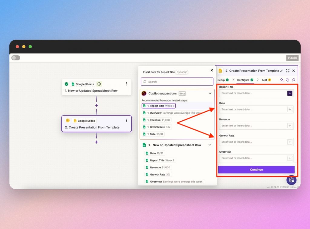 automate presentations with zapier