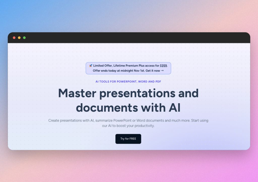 SlideSpeak AI presentations