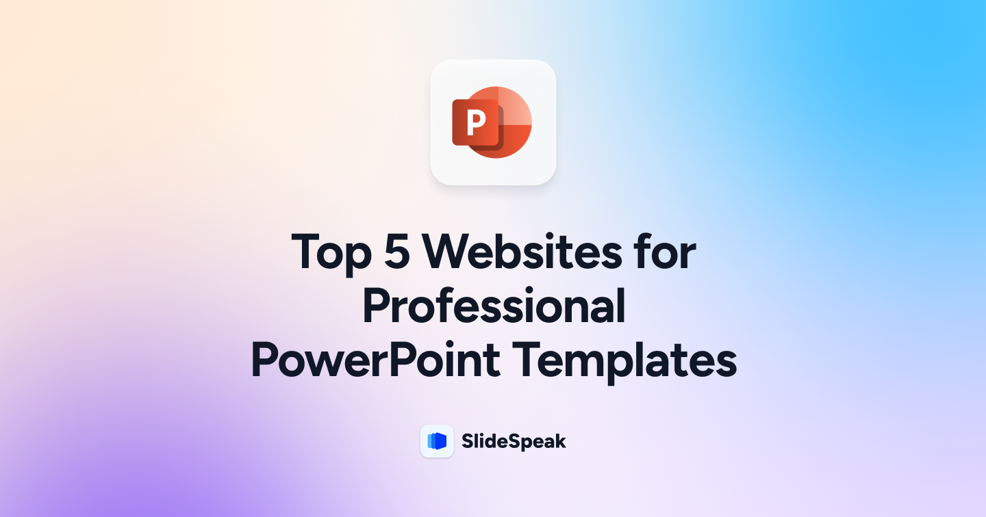 Top 5 Websites for Professional PowerPoint Templates