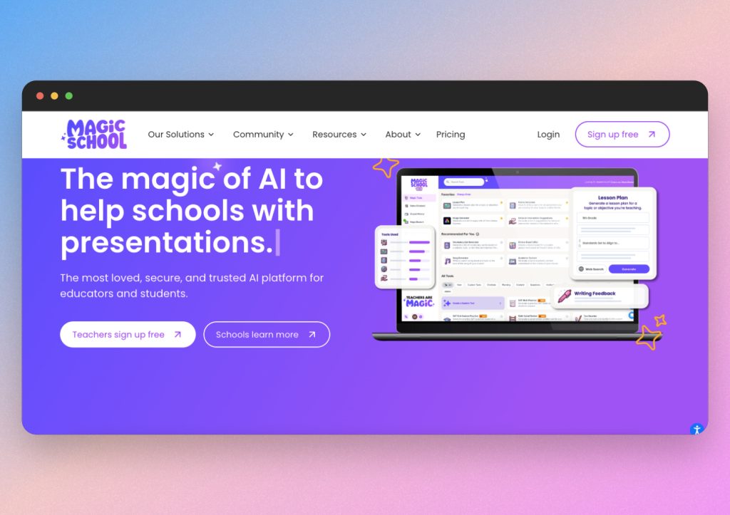 MagicSchool AI presentation maker