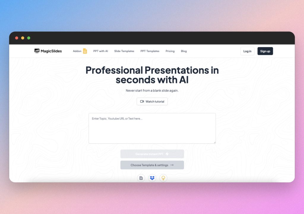 MagicSlides home page
