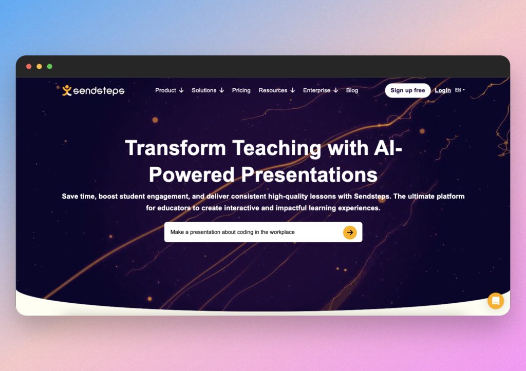 SendSteps AI presentation maker