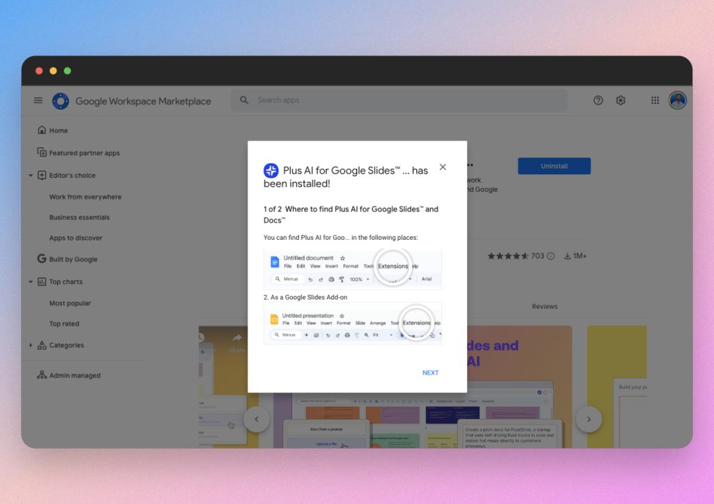 Plus AI presentation add on