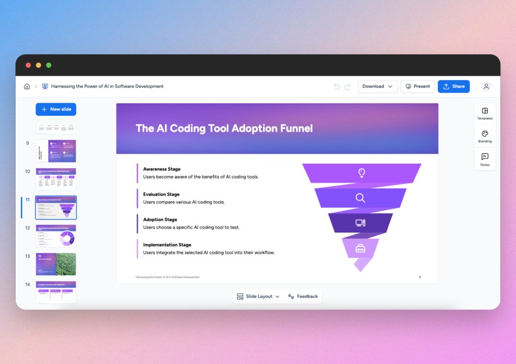 SlideSpeak AI presentation example