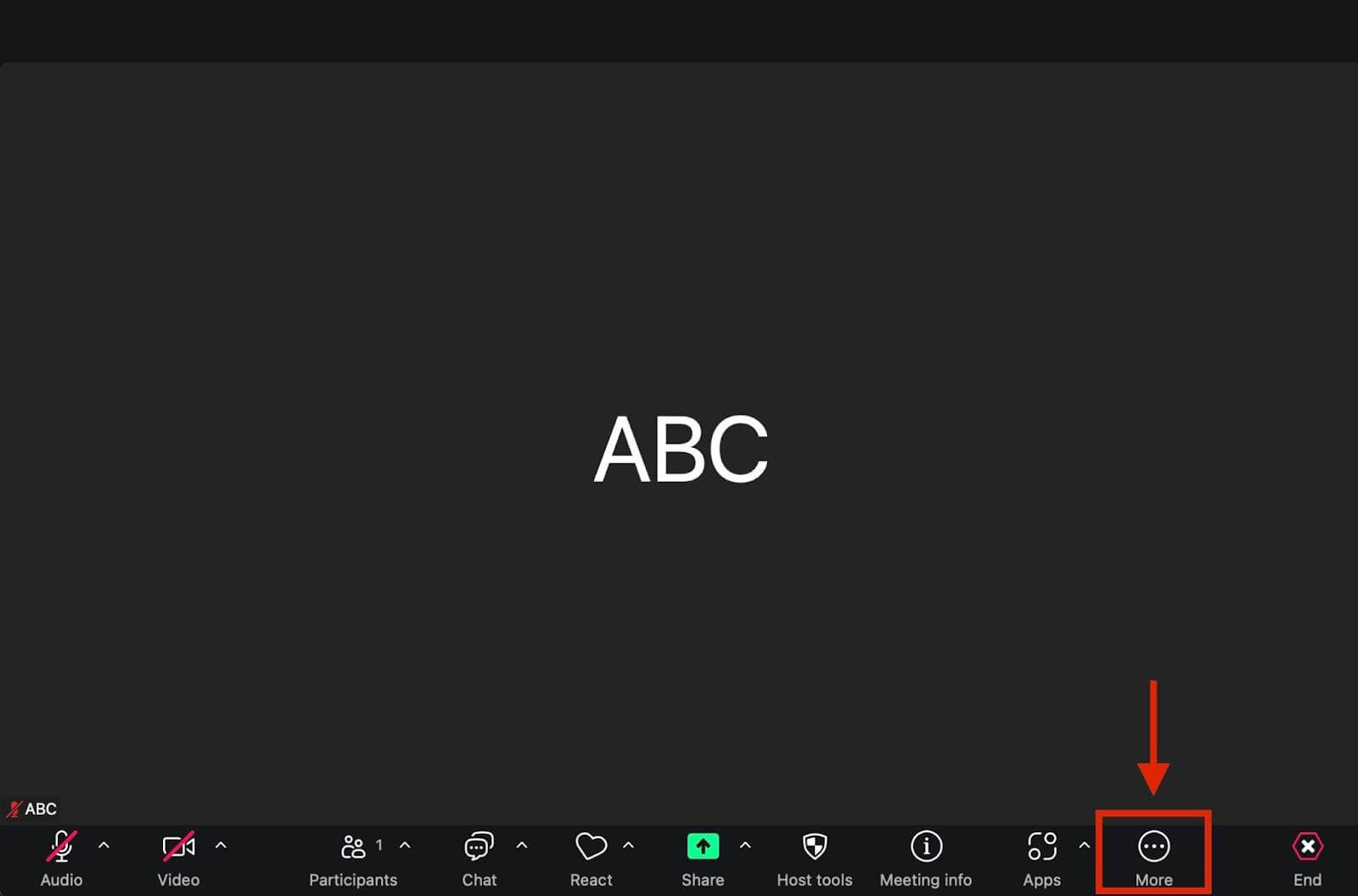 Screenshot of recording a presentation step 1