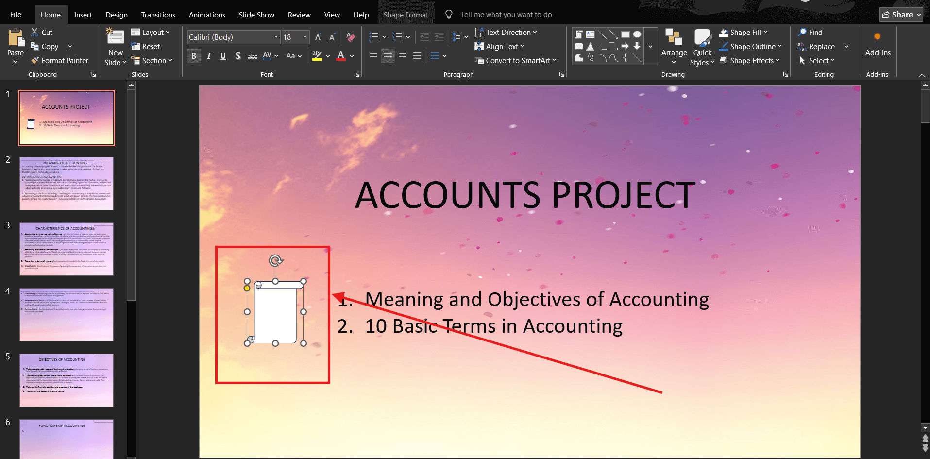 Screenshot of how to loop a PowerPoint animation step 1