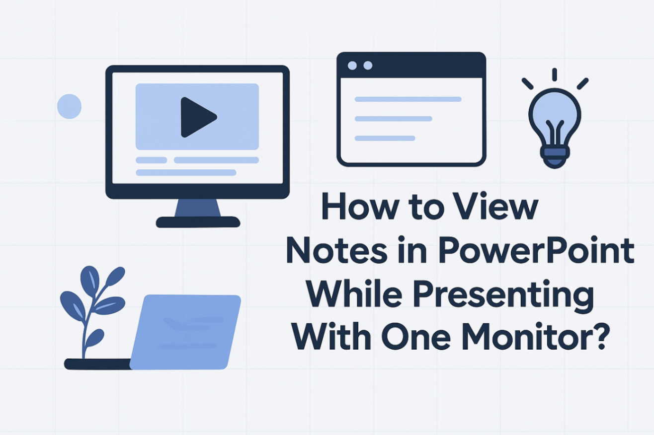 How to View Notes in PowerPoint While Presenting with One Monitor Separately?