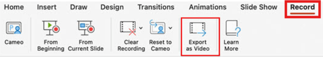 Screenshot of how to add audio on PowerPoint mac step 8