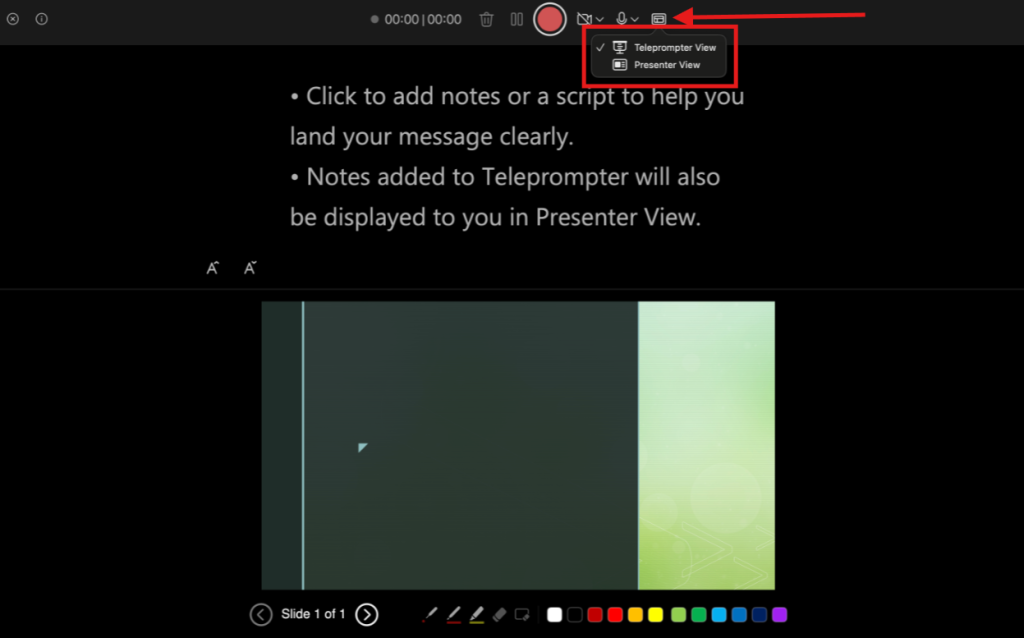 Screenshot of how to add audio on PowerPoint mac step 3