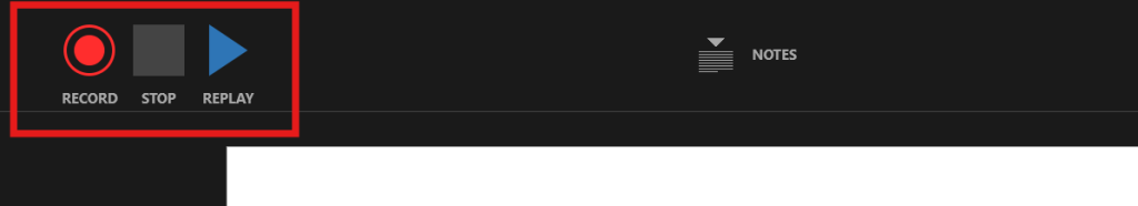 Screenshot of how to add audio to full presentation step 4