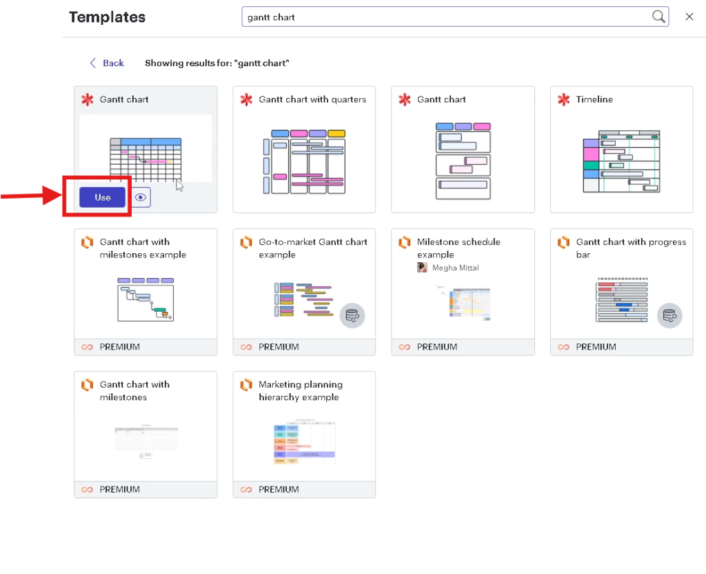 screenshot of Lucidchart step 3