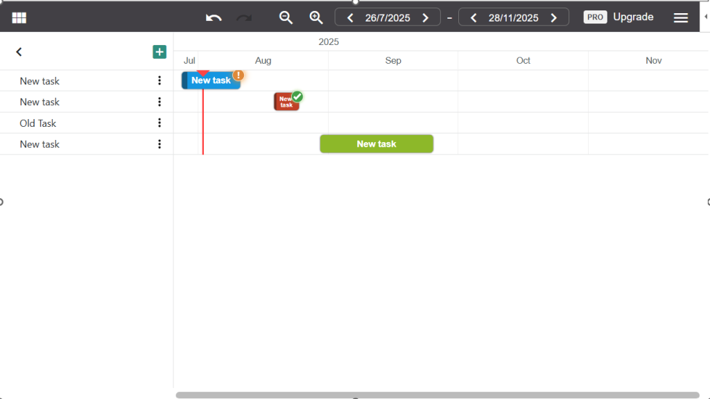 screenshot of project plan step 6