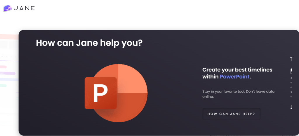 screenshot of Superjane homepage