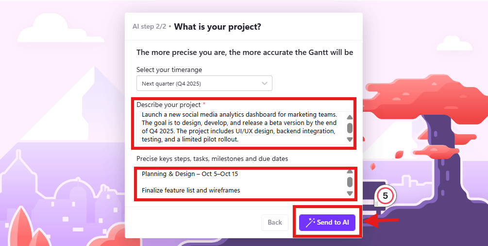 screenshot of Superjane step 6