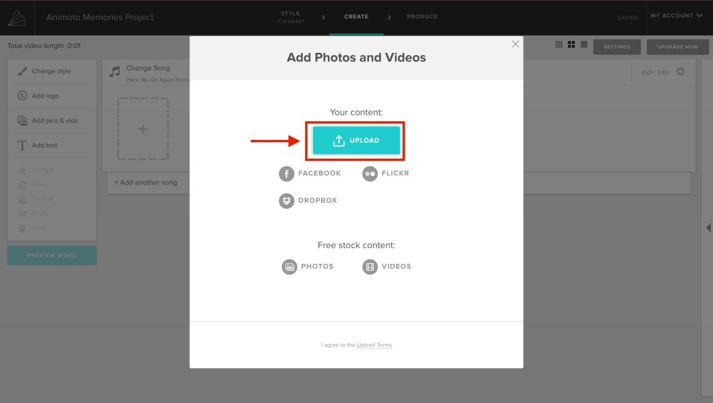 screenshot of how to add music on animoto step 6.jpeg