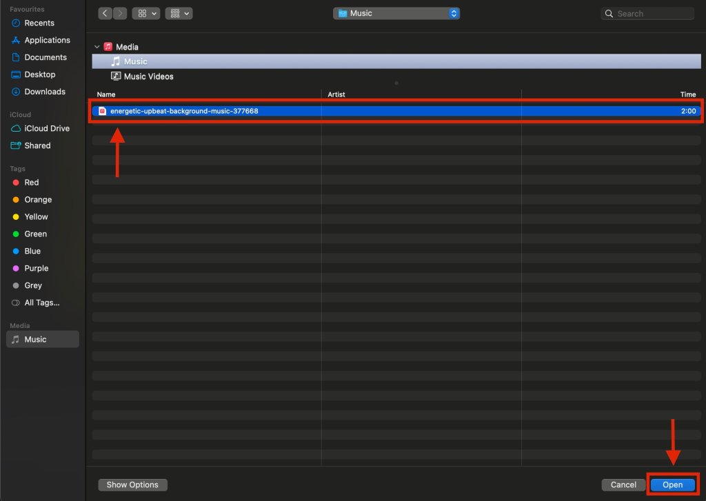 screenshot of how to add music with clideo step 4.jpeg