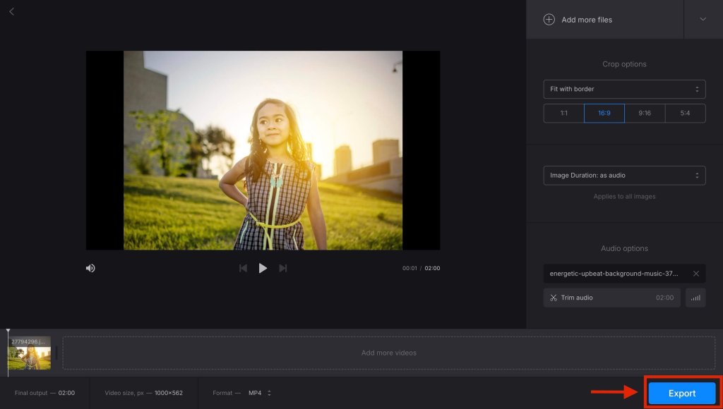 screenshot of how to add music with clideo step 5.jpeg