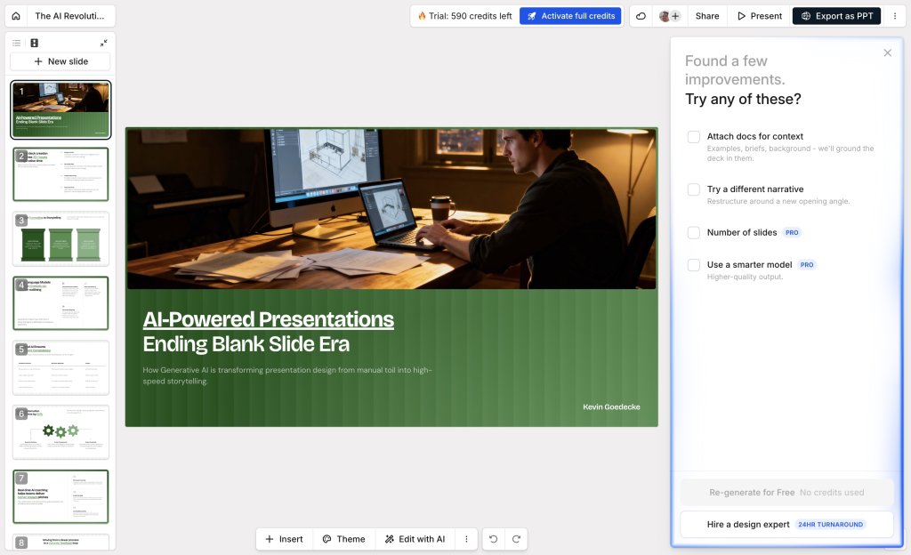 presentations.ai editor