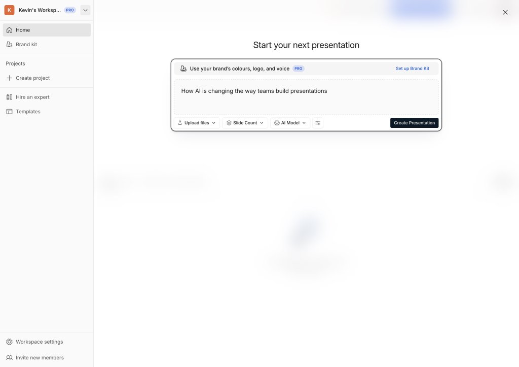 presentations.ai ai prompt
